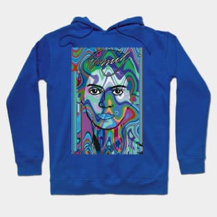 Emily Dickinson III in Blue Hoodie